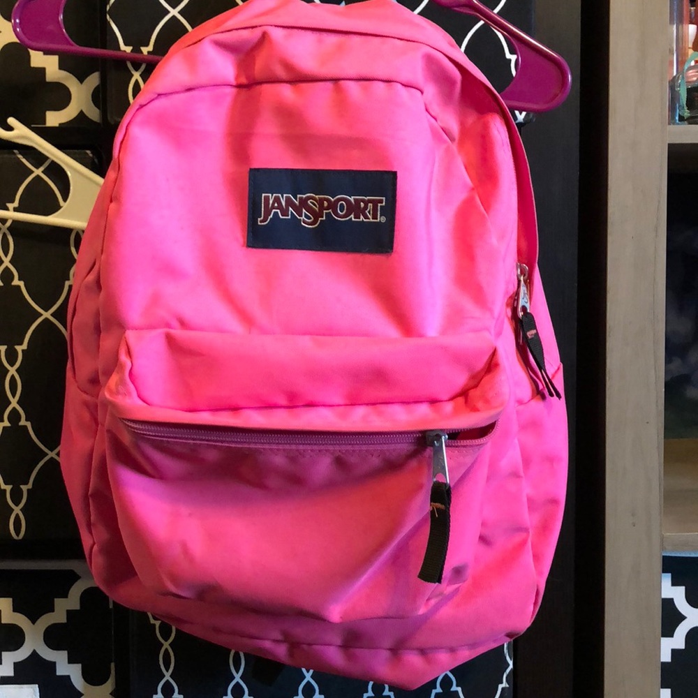 Pink jansport backpack